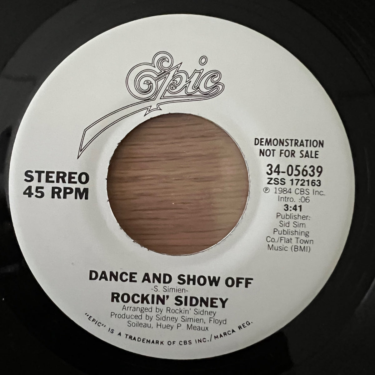 Rockin' Sidney - Dance And Show Off / US-Promo 1984 - (M-/Neutral)