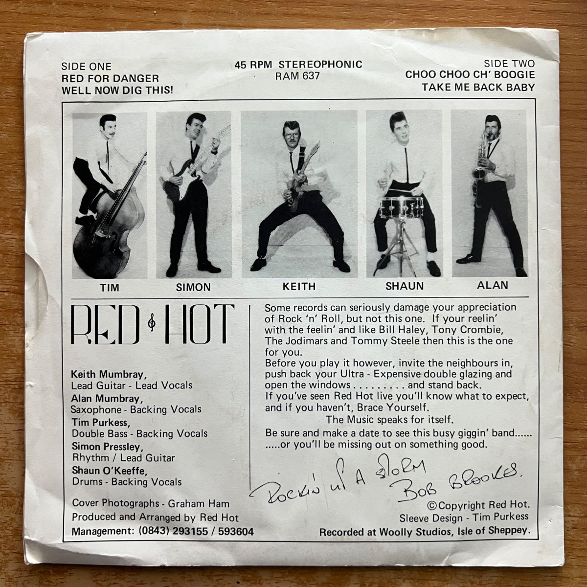 Red Hot - Red For Danger / 7" EP - 1. UK-Press. 1984 - (M-/VG+)