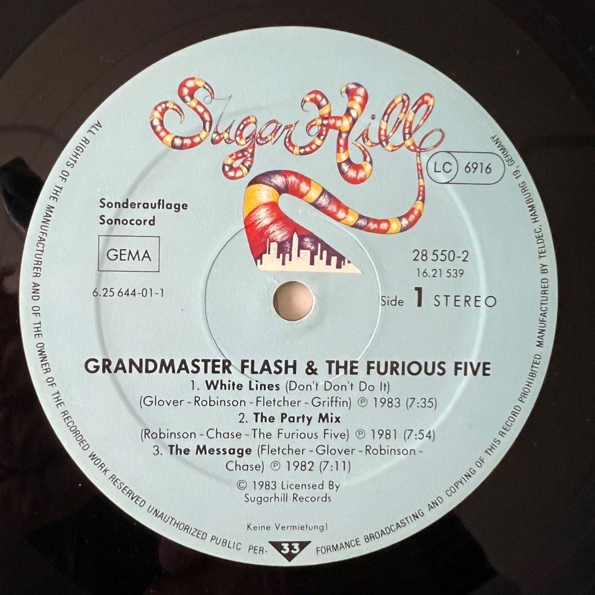 Grandmaster Flash & The Furious Five - Same / 1. D-Press. 1983 - (M-/VG++)