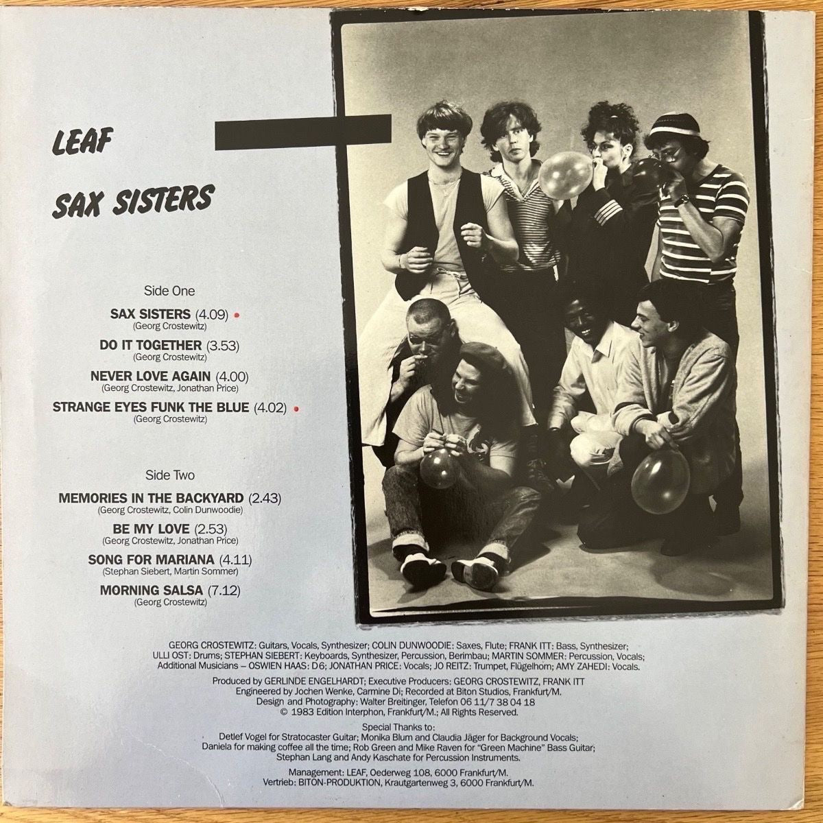 Leaf - Sax Sisters / 1. D-Press. 1983 - (M-/VG++)