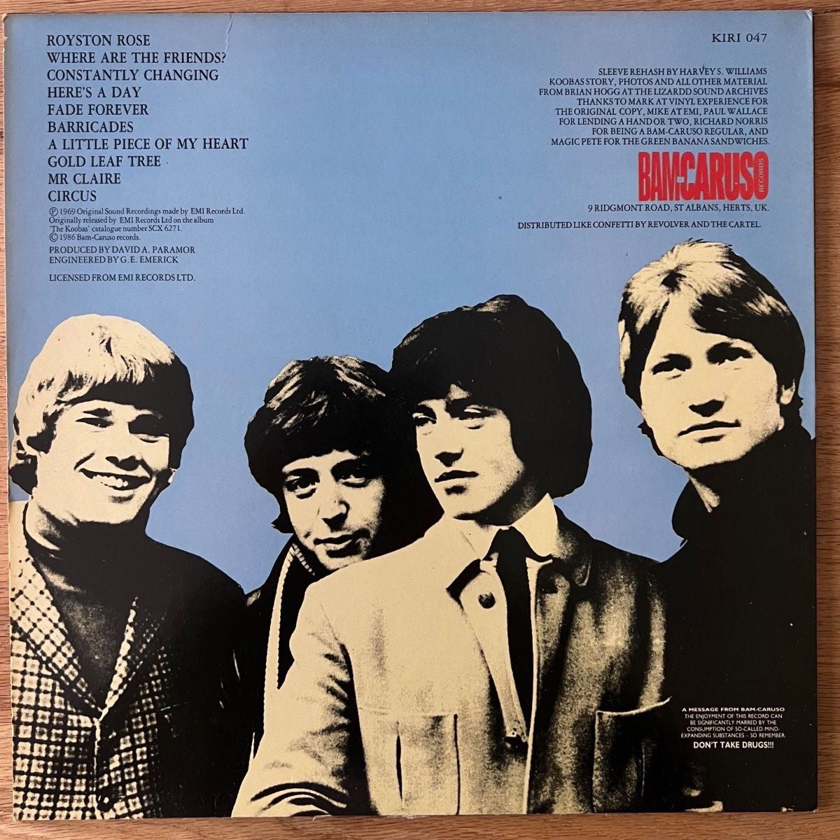 Koobas - Barricades / UK-Press. 1986 - (M-/M-)