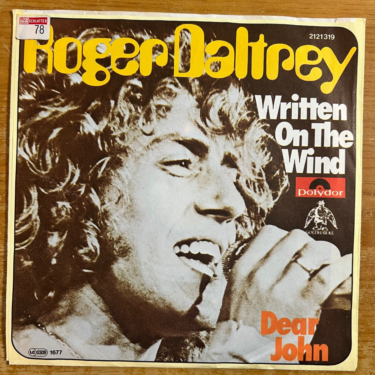 Roger Daltrey - Written On The Wind / 1. D-Press. 1977 - (VG++/VG++)