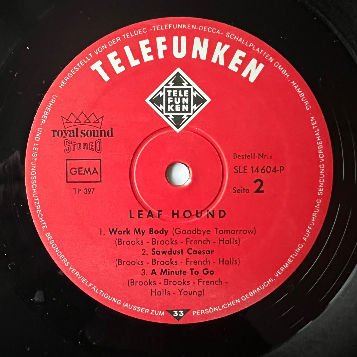 Leaf Hound - Same / 1. D-Press. 1970 incl. Poster - (M-/VG++)