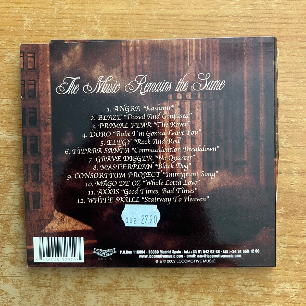 Various - The Music Remains The Same (Tribute To Led Zeppelin) / CD - 1. Spain-Press. 2002 - (M-/VG+)