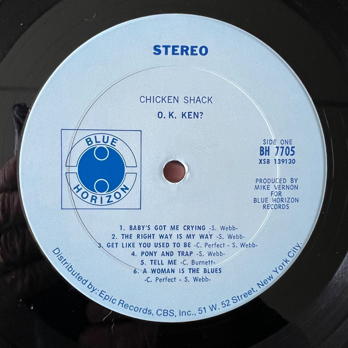 Chicken Shack - OK Ken? / 1st US Press. 1969 - (VG++/VG+)