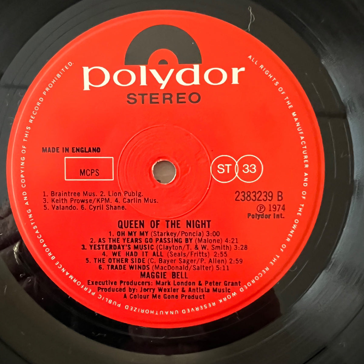 Maggie Bell - Queen Of The Night / 1. UK-Press. 1974 - (M-/VG++)