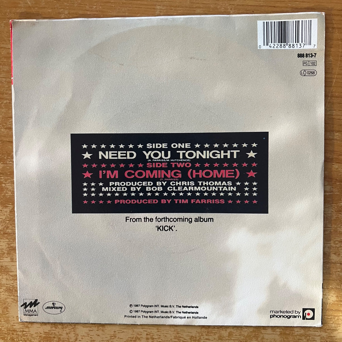INXS - Need You Tonight / 1. NL-Press. 1987 - (M-/VG++)