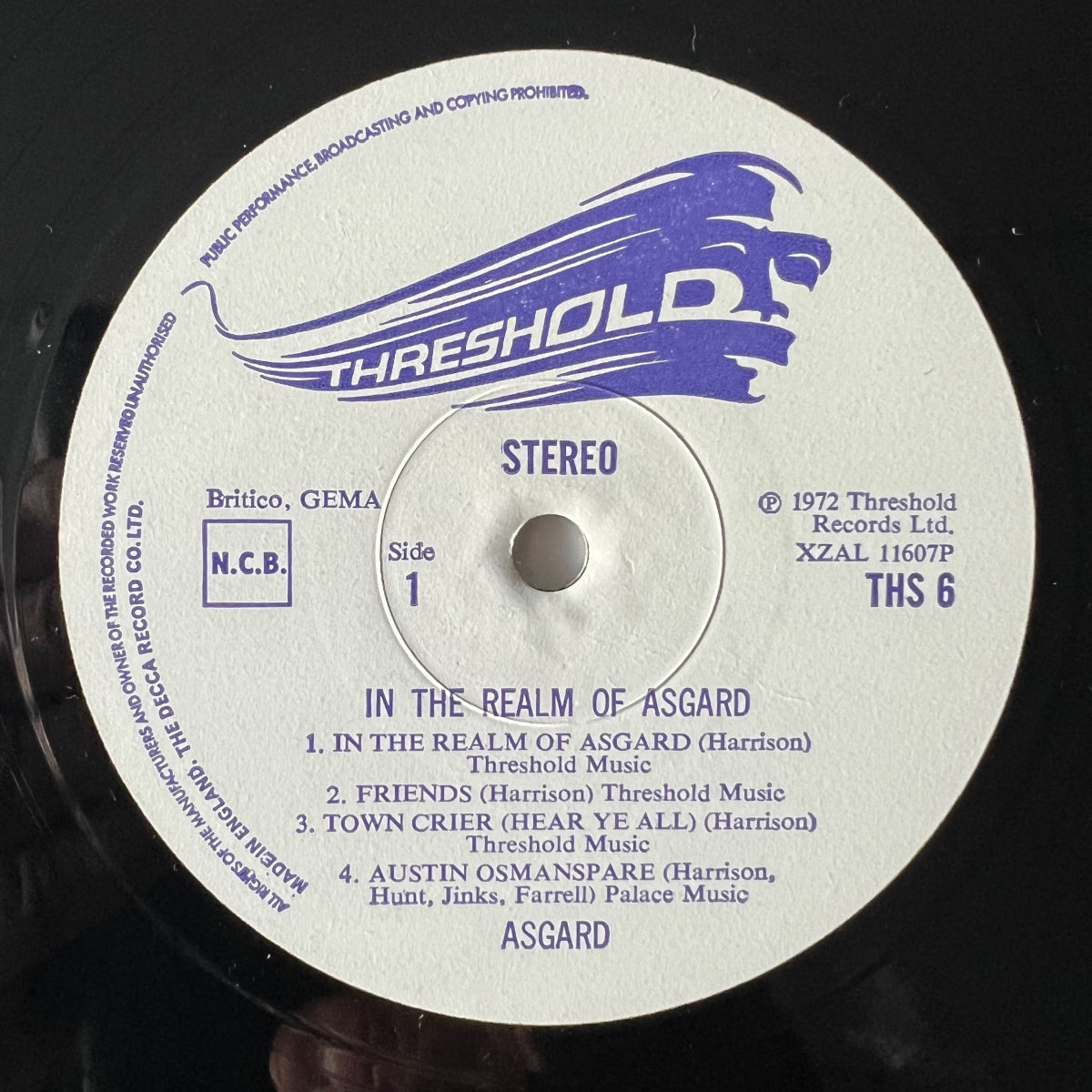 Asgaerd - In The Realm of Asgaerd / 1. UK-Press. 1972 - (M-/VG++)