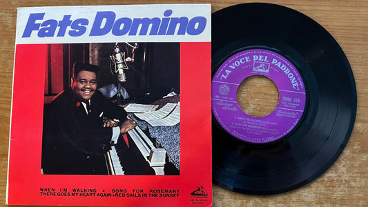 Fats Domino - When I'm Walking / 7" EP - 1. Italy-Press. 1963 - (VG++/VG++)
