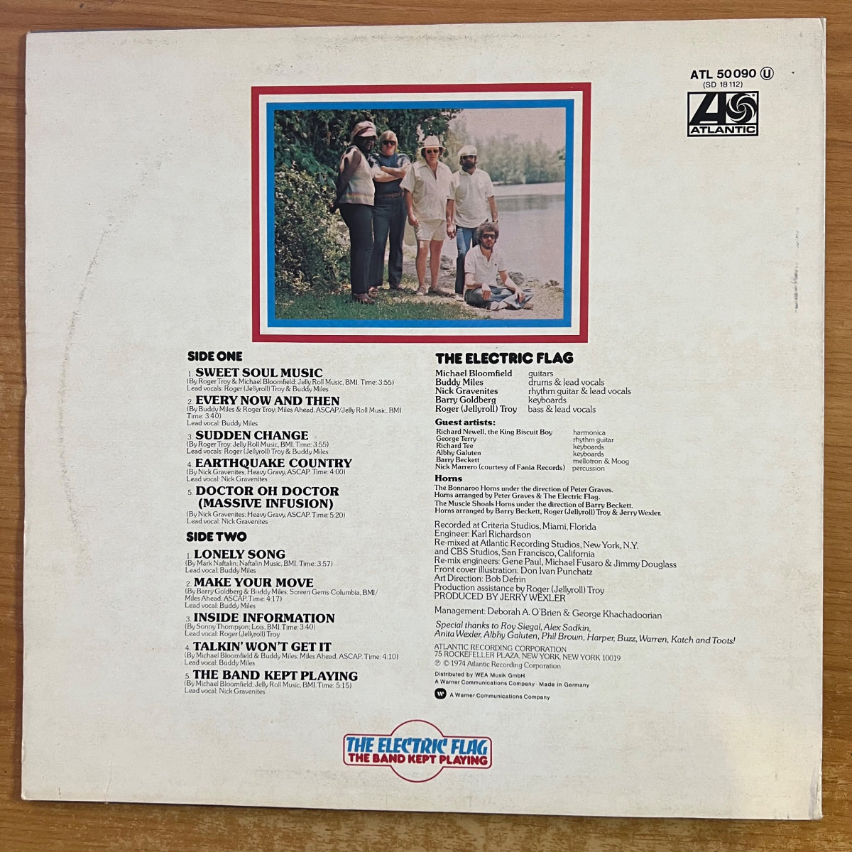 Electric Flag - The Band Kept Playing / 1. D-Press. 1974 - (M-/VG+)