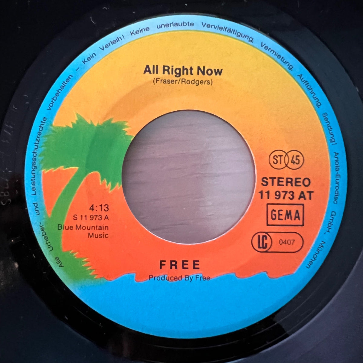 Free - All Right Now / D-Press. 1978 - (M-/VG++)
