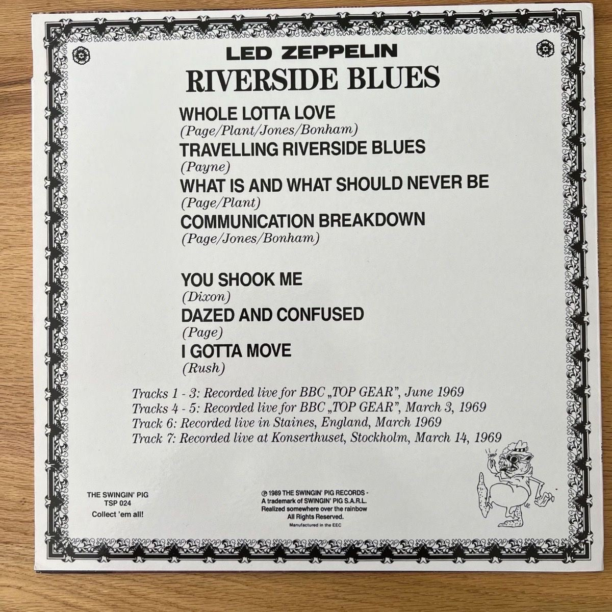 Led Zeppelin - Riverside Blues / 1. D-Press. 1989 - (M-/M-)