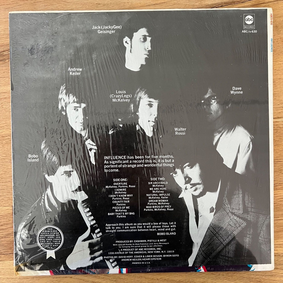 Influence - Même / 1. Pressage américain. 1968 - (M-/VG++)