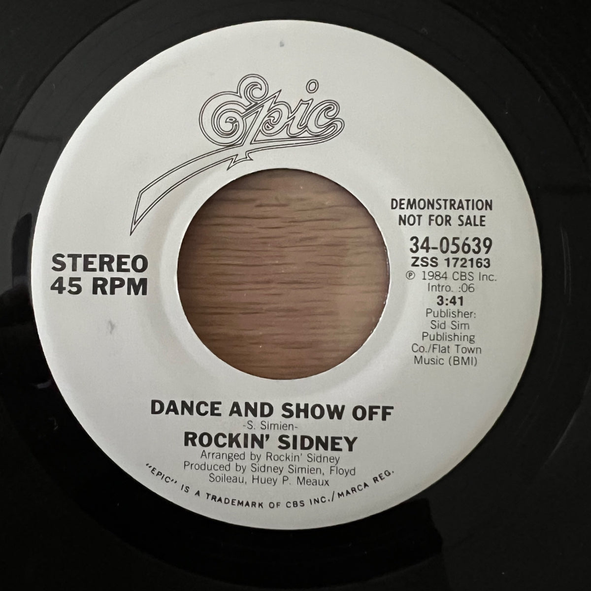 Rockin' Sidney - Dance And Show Off / US-Promo 1984 - (M-/Neutral)