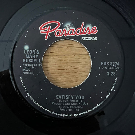 Leon & Mary Russell - Satisfy You / 1. US-Press. 1976 - (M-/Neutral)