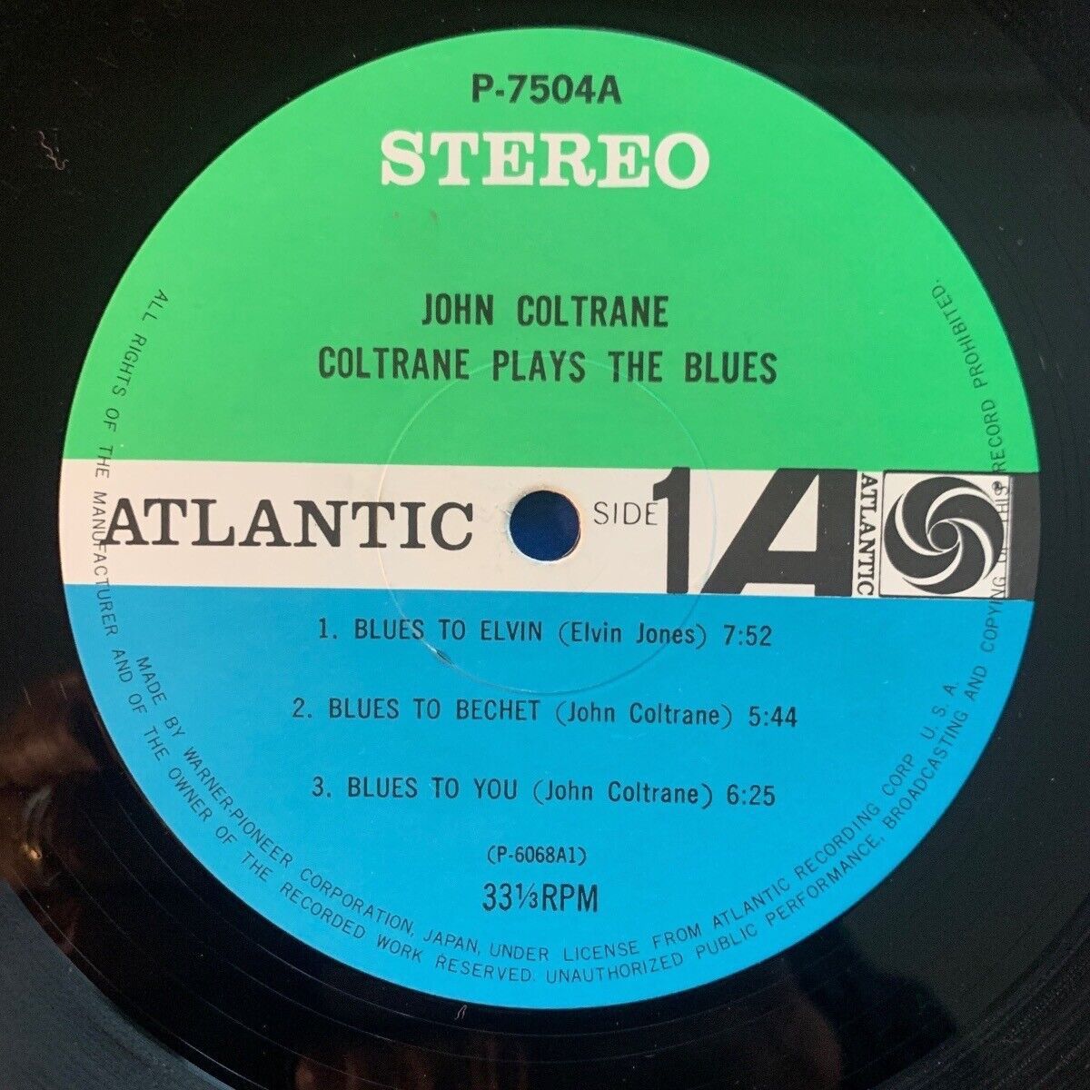John Coltrane - Coltrane Plays The Blues / Japan-Press. 1976 - (VG++/VG+)