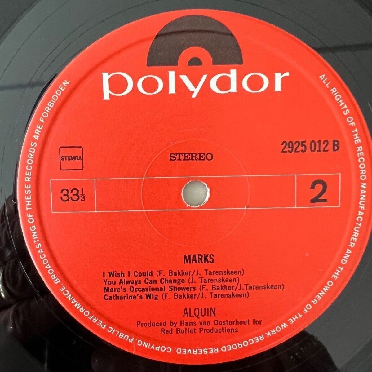 Alquin - Marks / 1. NL-Press. 1972 - (M-/M-)