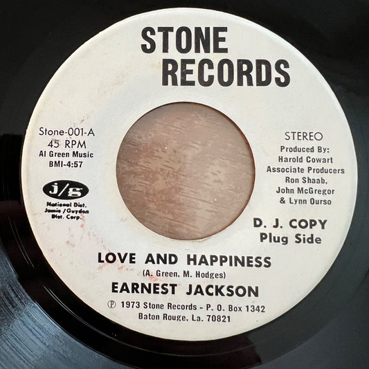 Earnest Jackson - Love And Happiness / US-Promo 1973 - (VG++/Neutral)