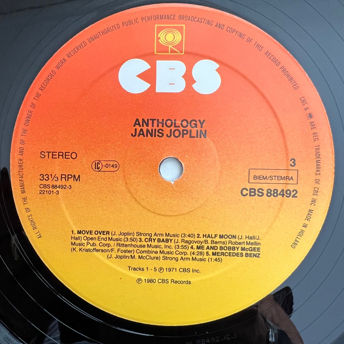 Janis Joplin - Anthology / 2 LP - 1. NL-Press. 1980 - (M-/VG++)