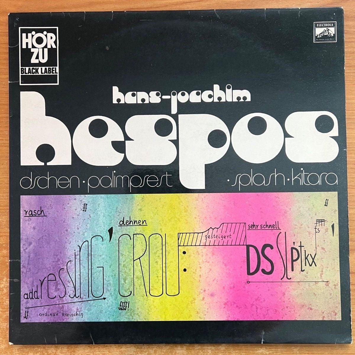 Hans-Joachim Hespos - Dschen, Palimpsest, Splash, Kitara / 1. D-Press. 1972 - (M-/VG++)