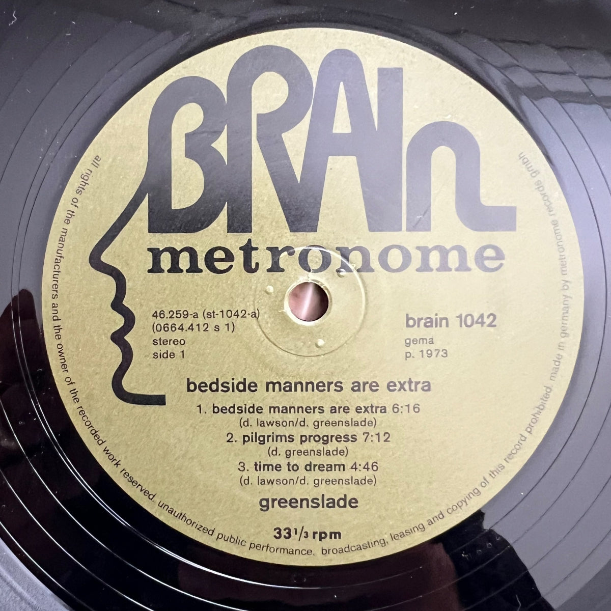 Greenslade - Bedside Manners Are Extra / 1.D-Press. 1973 - (M-/M-)