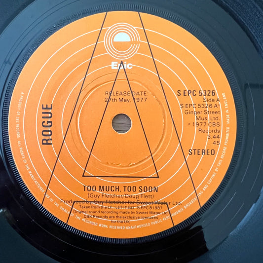 Rogue - Too Much, Too Soon / 1. UK-Press. 1977 - (M-/Neutral)