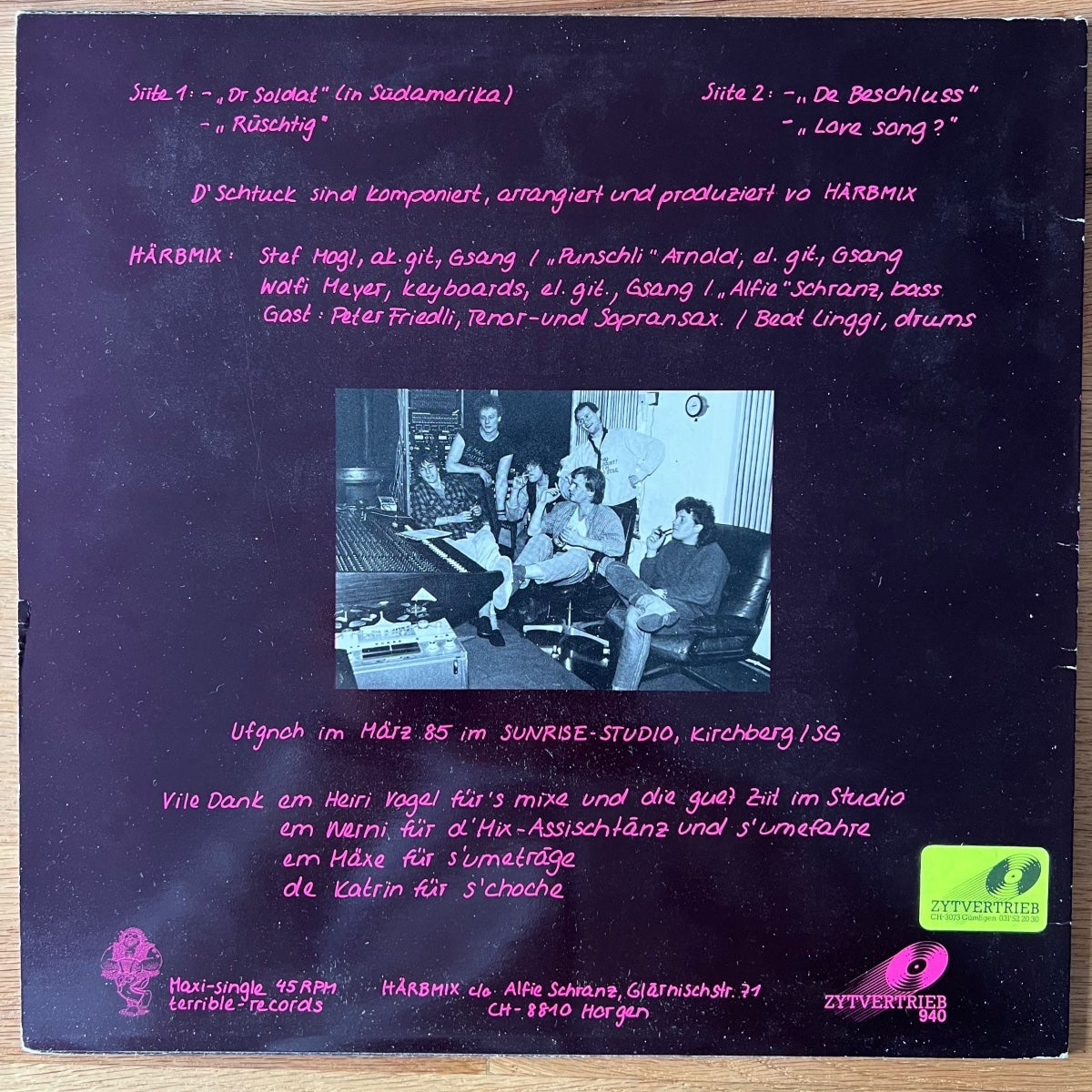 Härbmix - Amtlich Unbehelligte Gedankensprünge/ 1. Swiss-Press. 1985 - (M-/VG+)