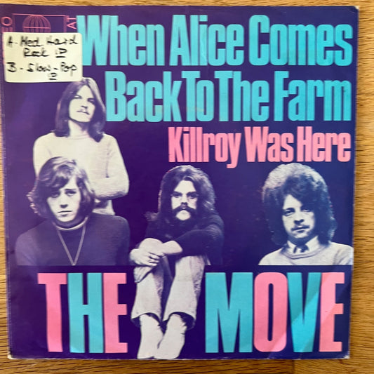 Move - When Alice Comes Back To The Farm / 1. D-Press. 1970 - (VG++/VG+)