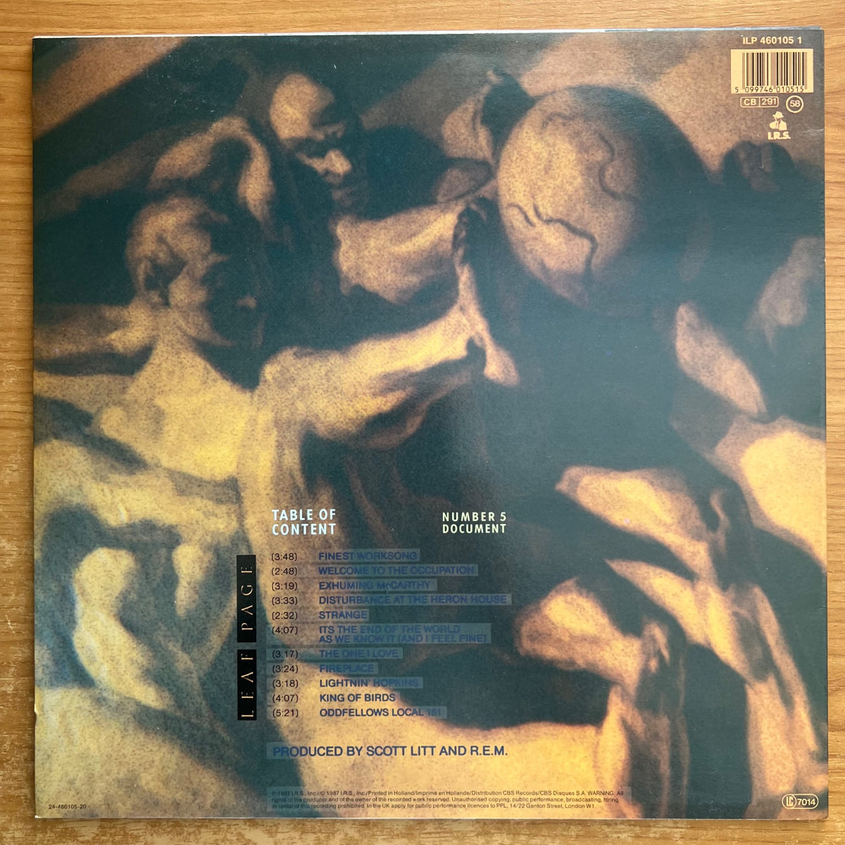 R.E.M. - Document / 1. NL-Press. 1987 - (M-/M-)