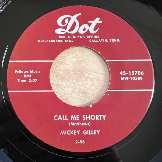 Mickey Gilley - Call Me Shorty / 1. US-Press. 1973 - (M-/Neutral)