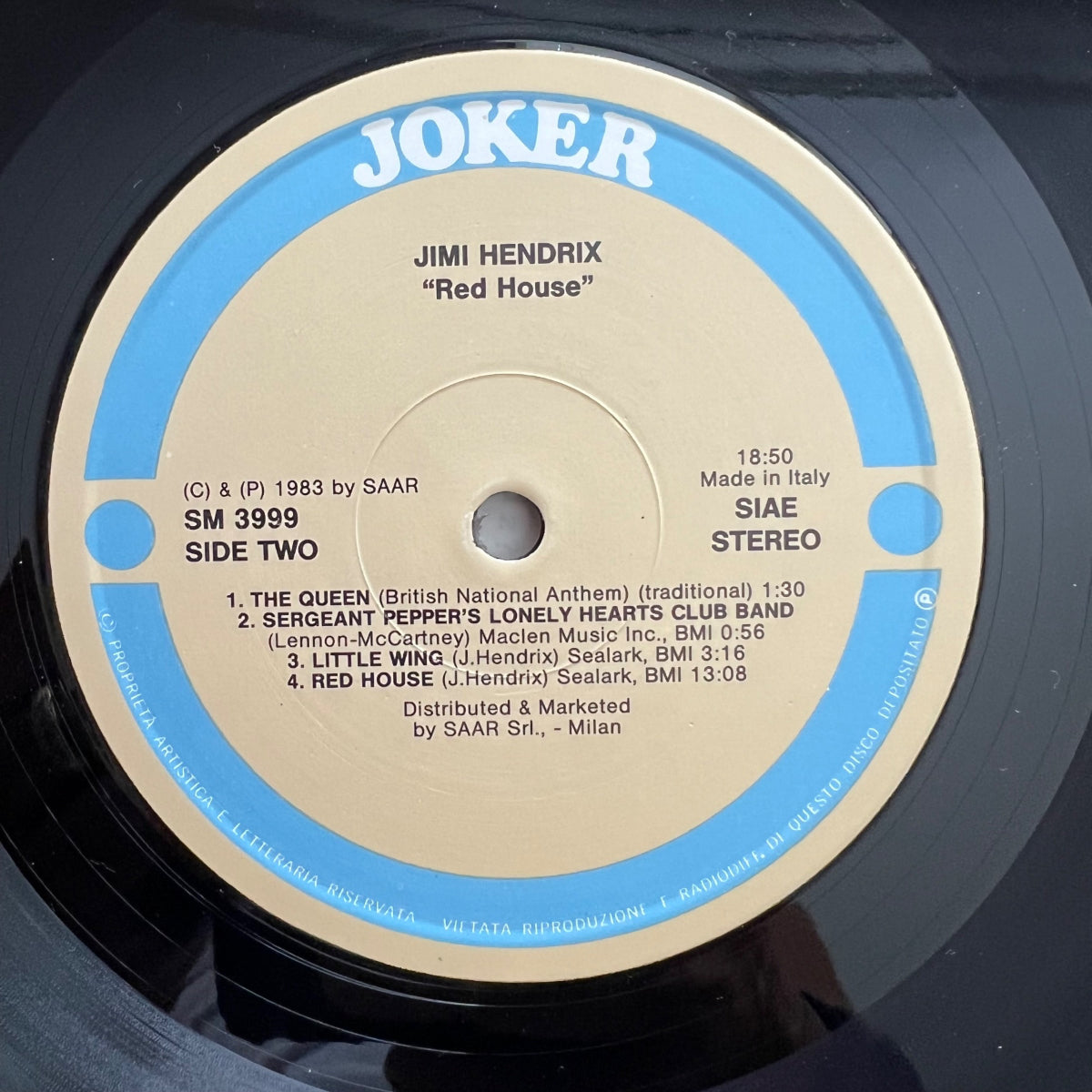 Jimi Hendrix - Red House / 1. Italy-Press. 1983 -(M-/M-)