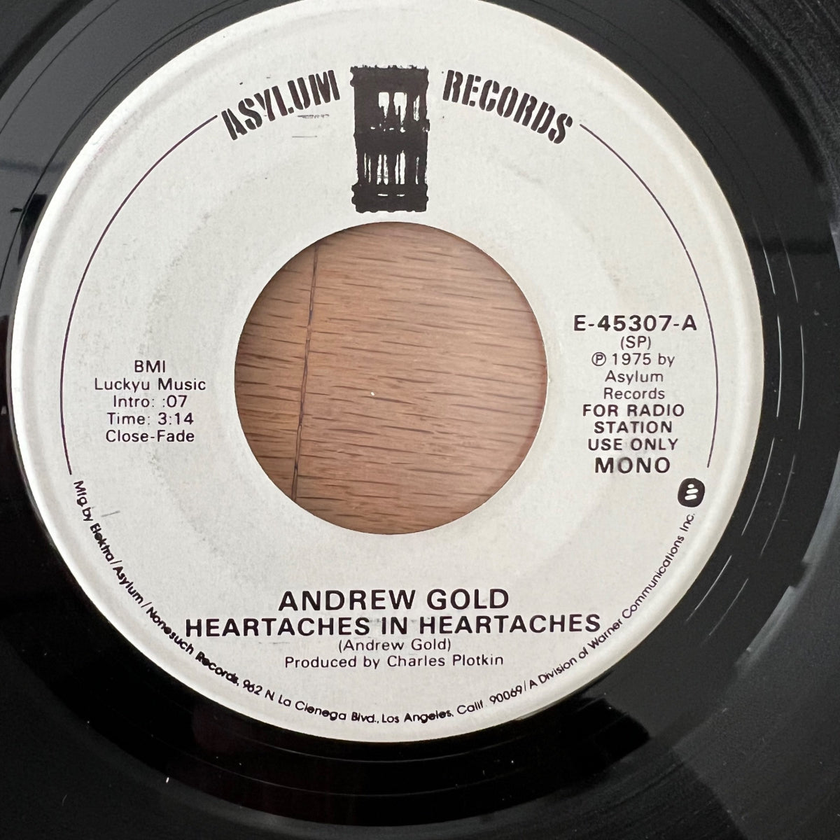 Andrew Gold - Heartaches In Heartaches / US-Promo 1975 - (M-/Neutral)
