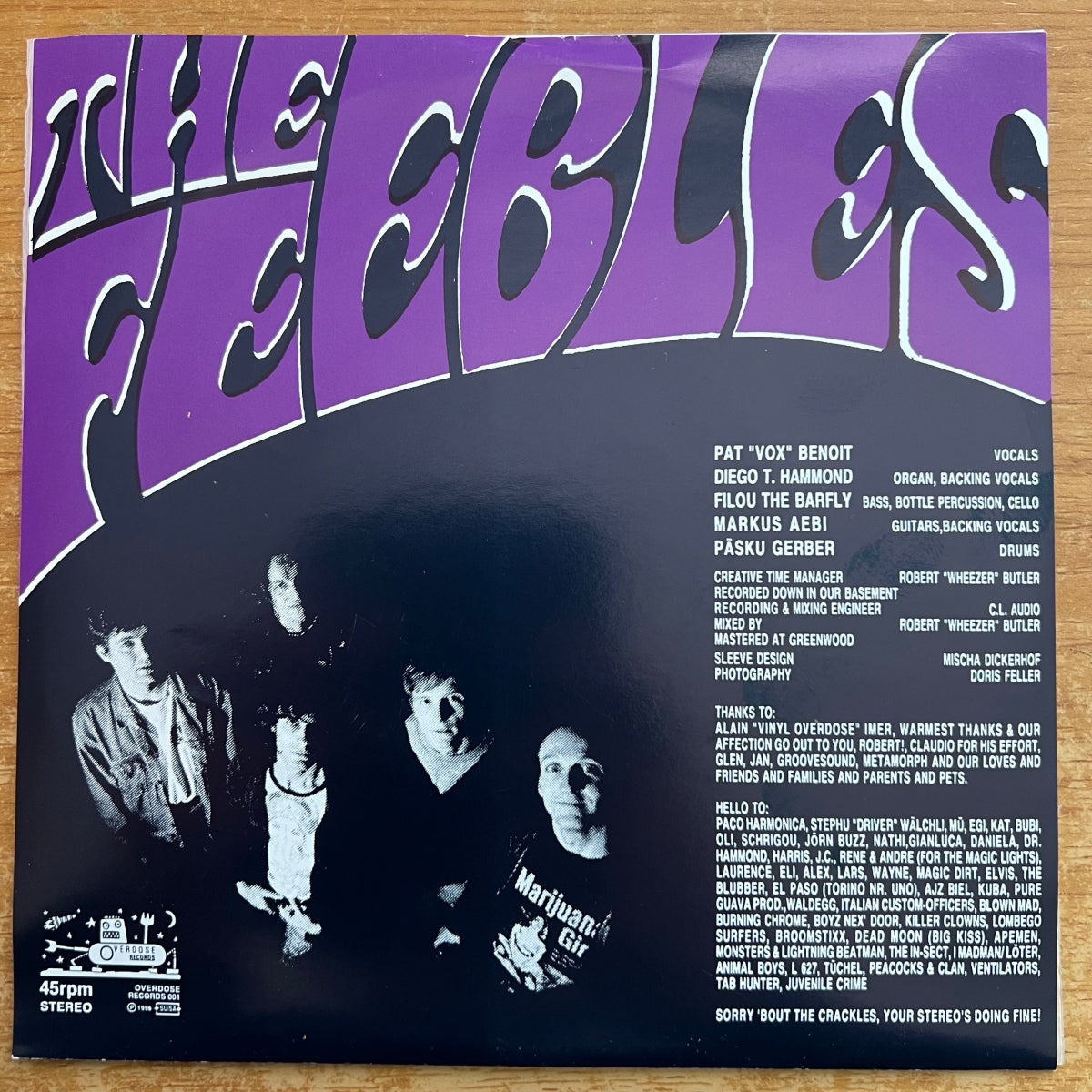 Feebles - I'll Be Yours / 1. Swiss 1996 - Swiss Garage Rock - (Mint)