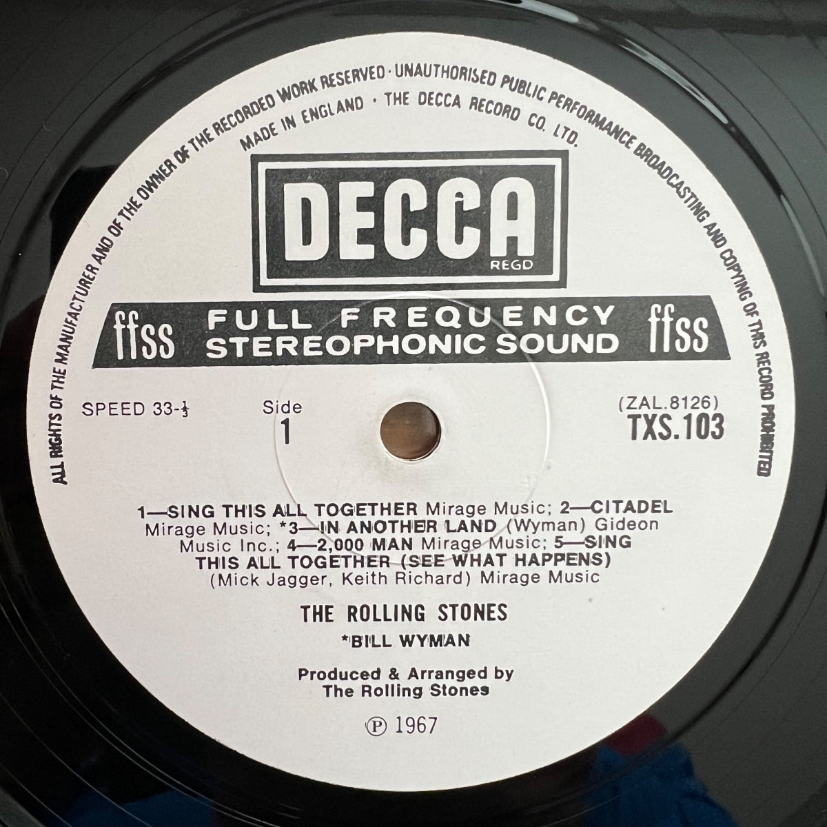 Rolling Stones - Their Satanic Majesties Request / UK 1973 - White Label - (VG++/VG++)