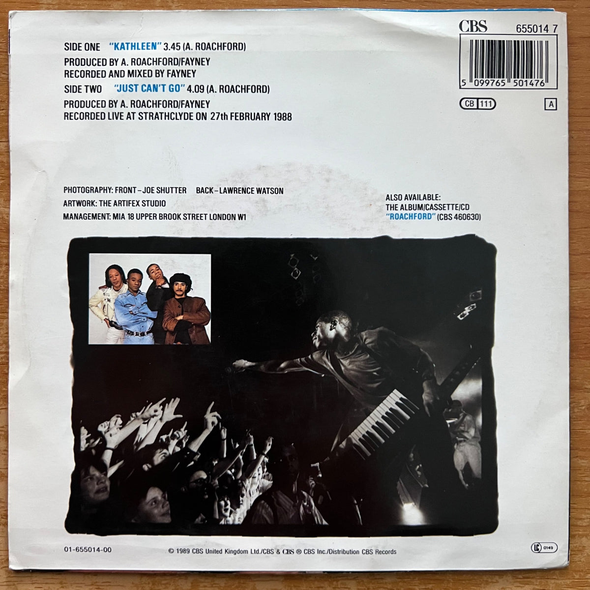 Roachford - Kathleen / 1. NL-Press. 1989 - (M-/VG++)