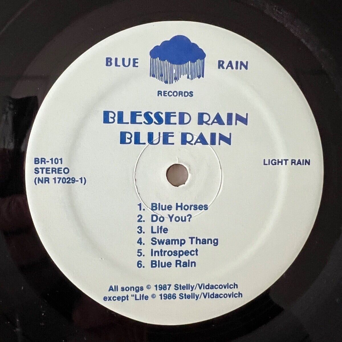 Blue Rain - Blessed Rain / 1. US-Press. 1987 - (M-/VG++)