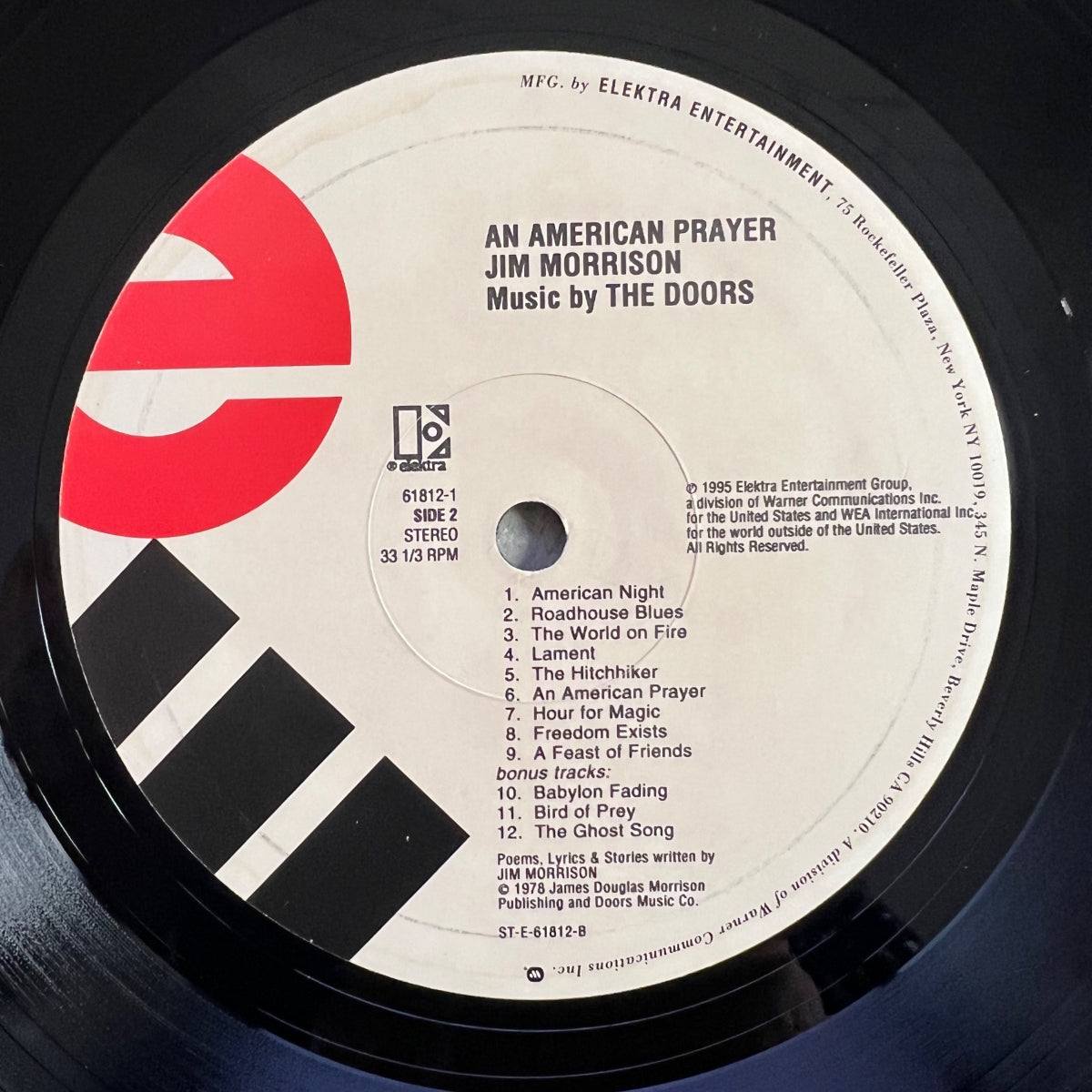 Jim Morrison - An American Prayer / US-Press. 1995