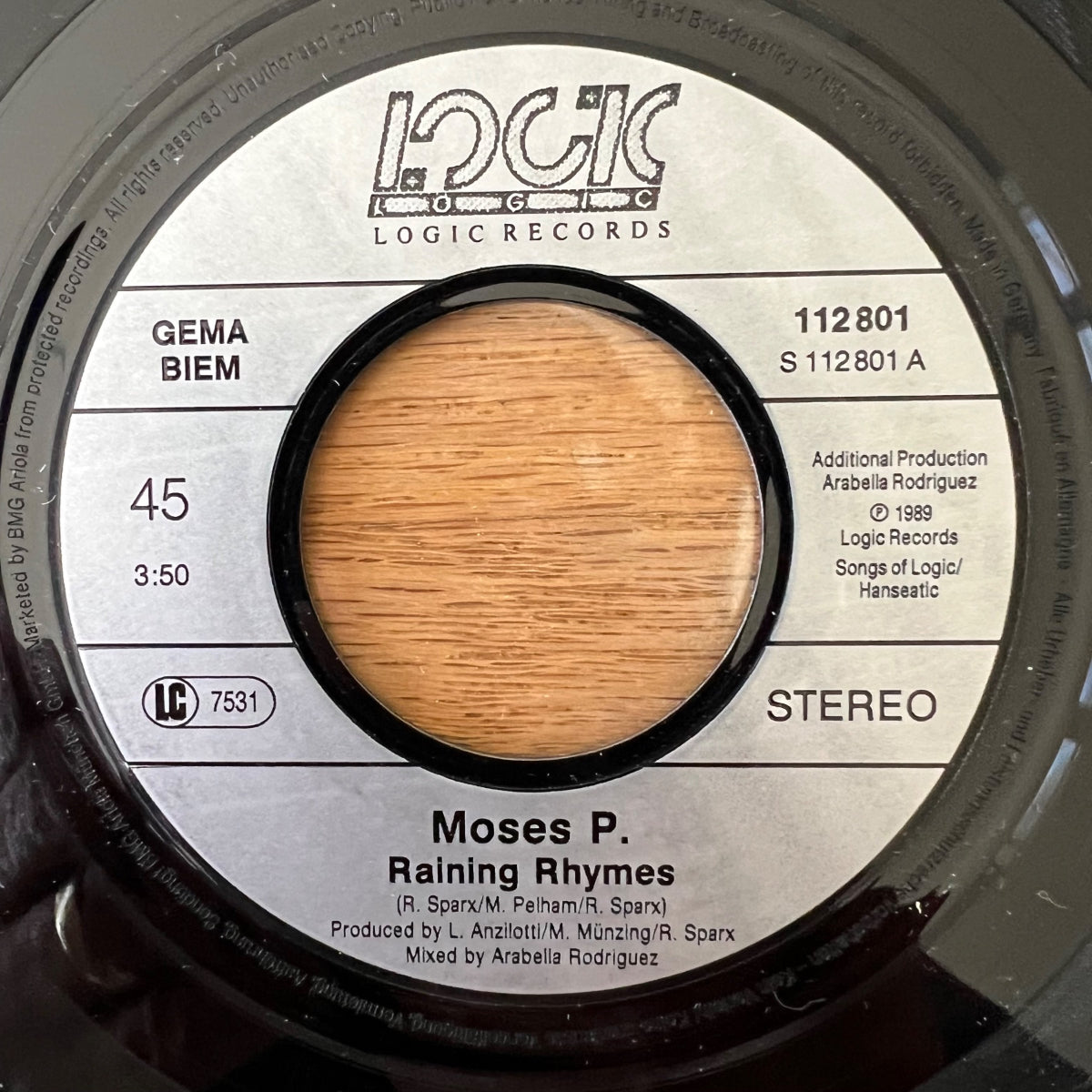 Moses P. - Raining Rhymes / 1. D-Press. 1989 - (M-/VG++)