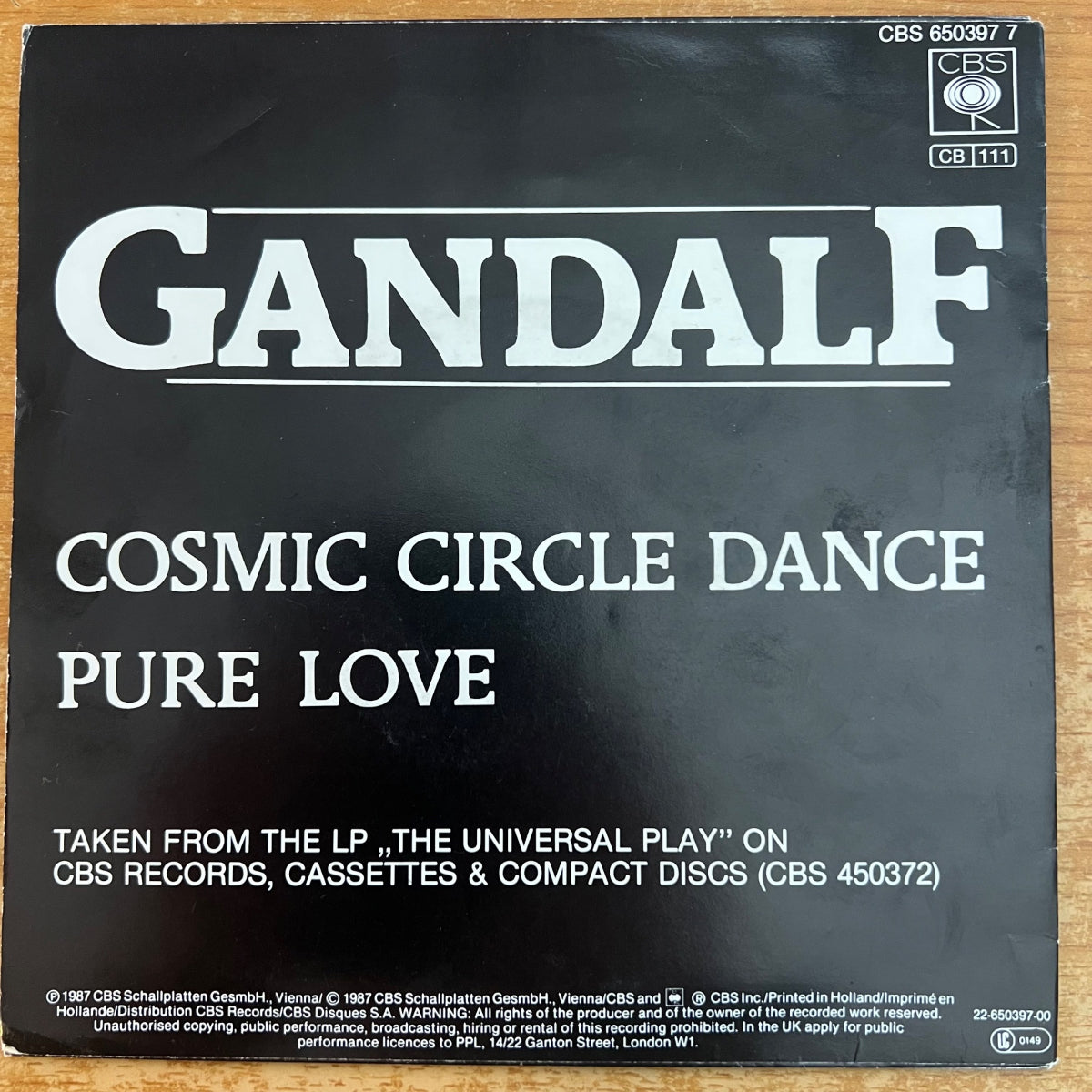 Gandalf - Cosmic Circle Dance / 1. NL-Press. 1987 - (VG++/VG++)