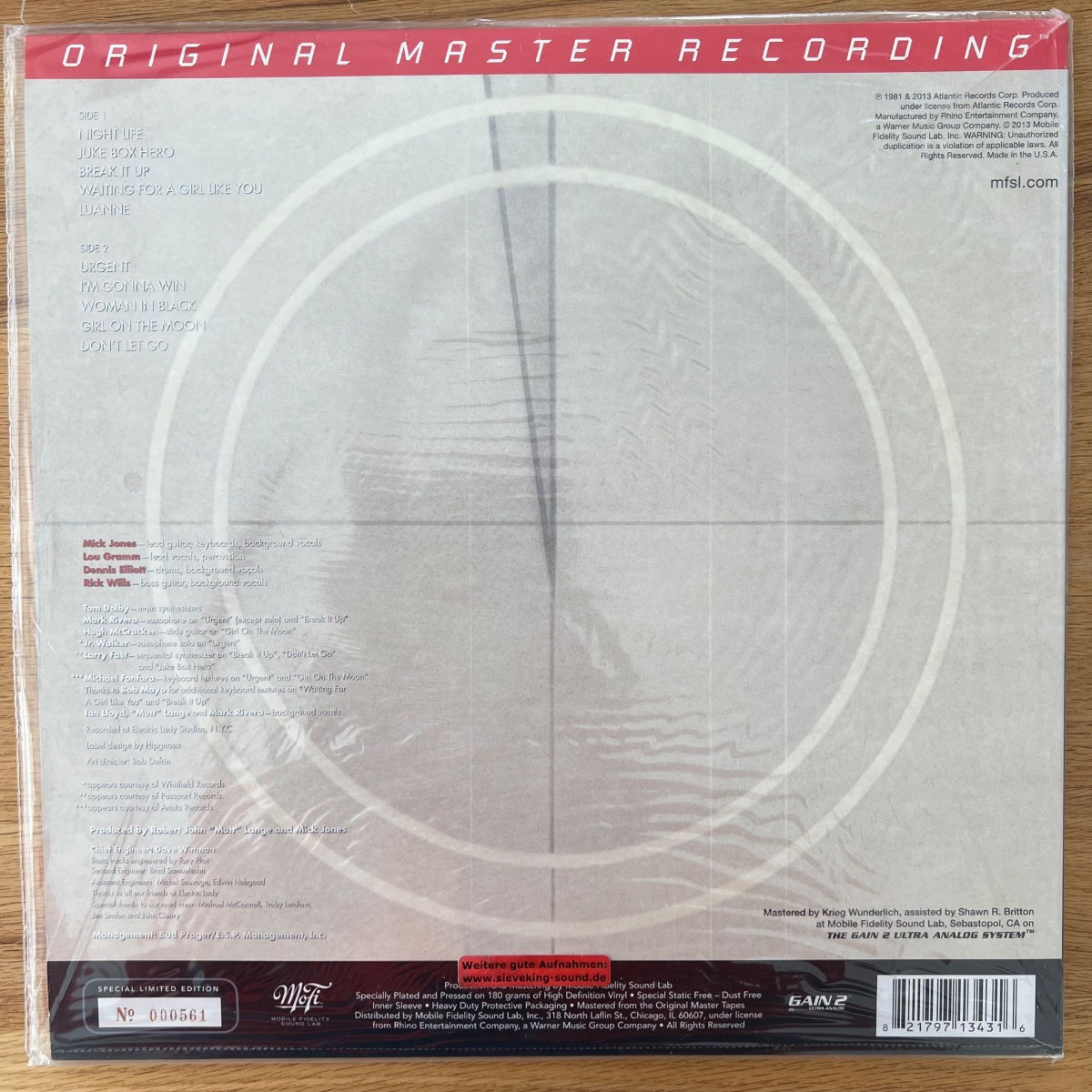 Foreigner - 4 / Audiophile MFSL 2013 - (Mint & Sealed)