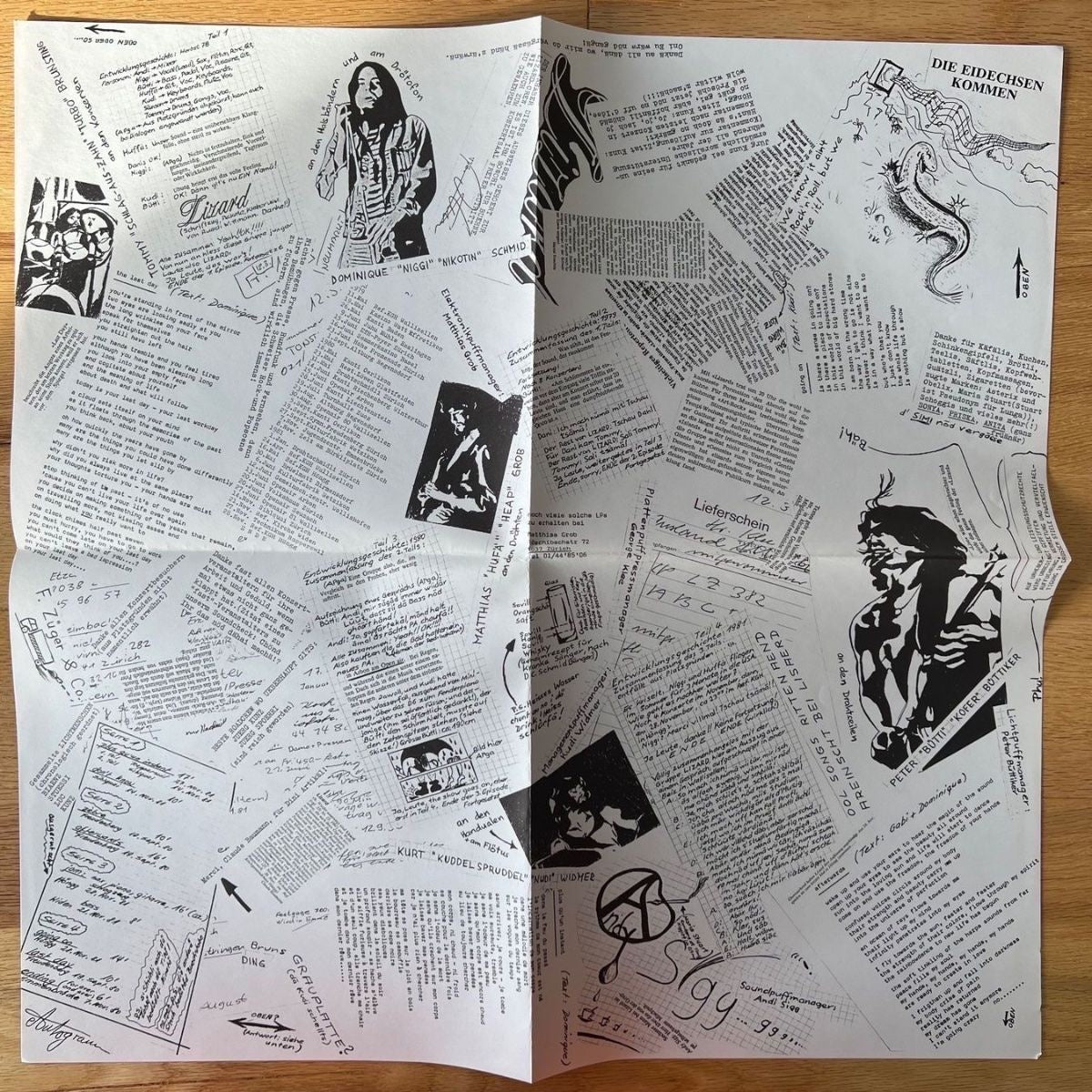 Lizard - In Concert / 1. Swiss-Press. 197? - Incl. 2 Posters - (M-/VG++)