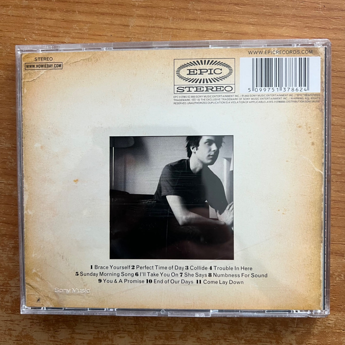 Howie Day - Stop All The World Now / CD - 1. EU-Press. 2003 - (M-/M-)