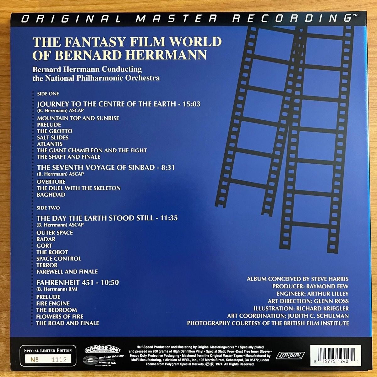 Bernard Hermann - The Fantasy Film World Of / Audiophile MFSL 1995 - (Mint)