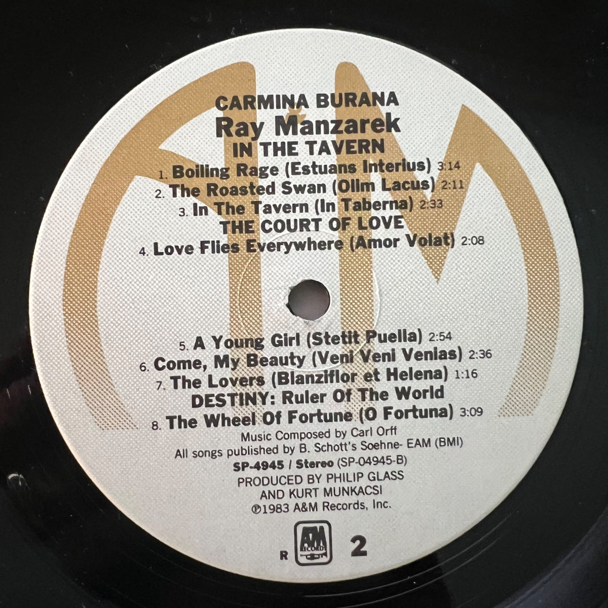 Ray Manzarek - Carmina Burana / 1. US-Press. 1983 - (M-/M-)