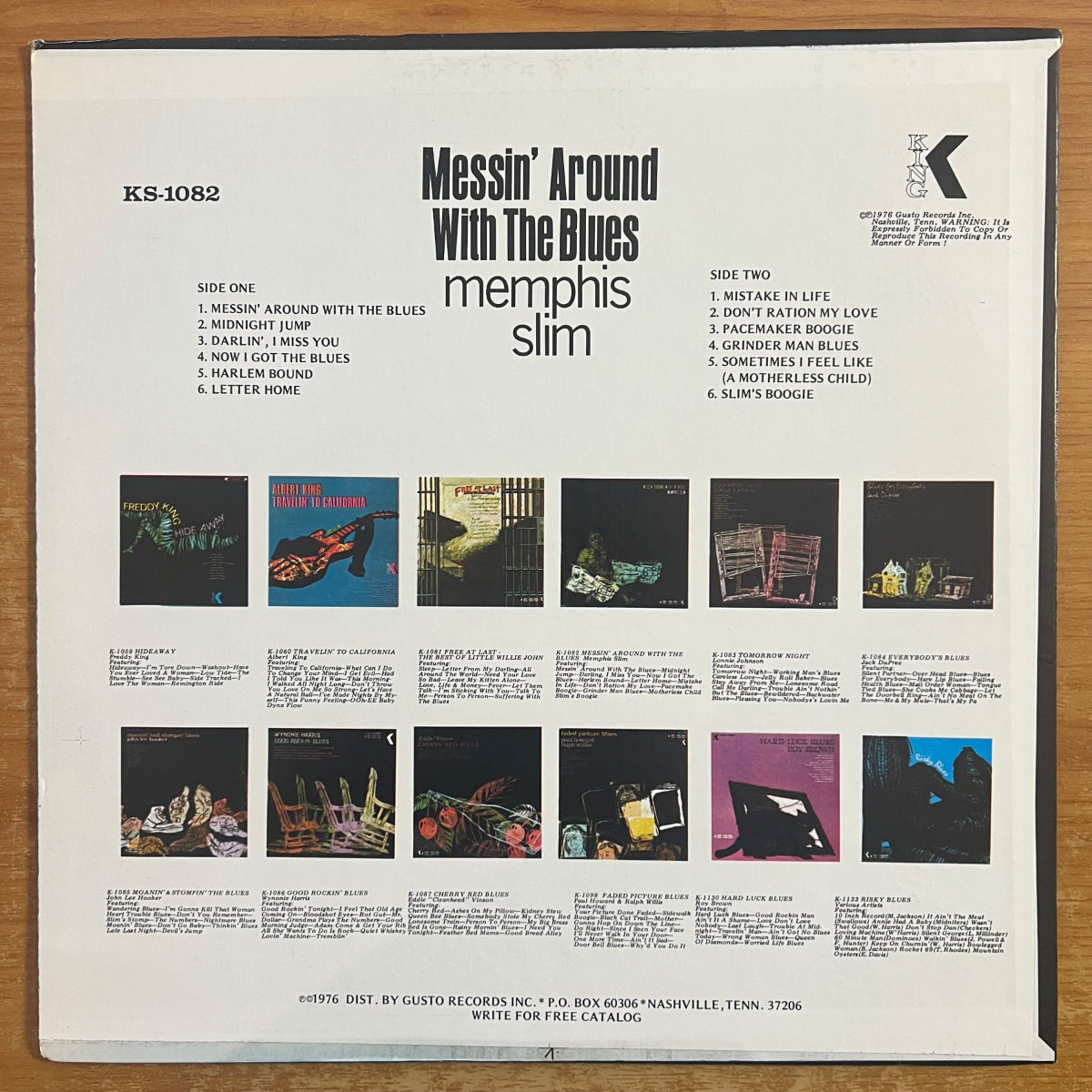 Memphis Slim - Messin' Around With The Blues / US-Press. 1976 - (M-/M-)