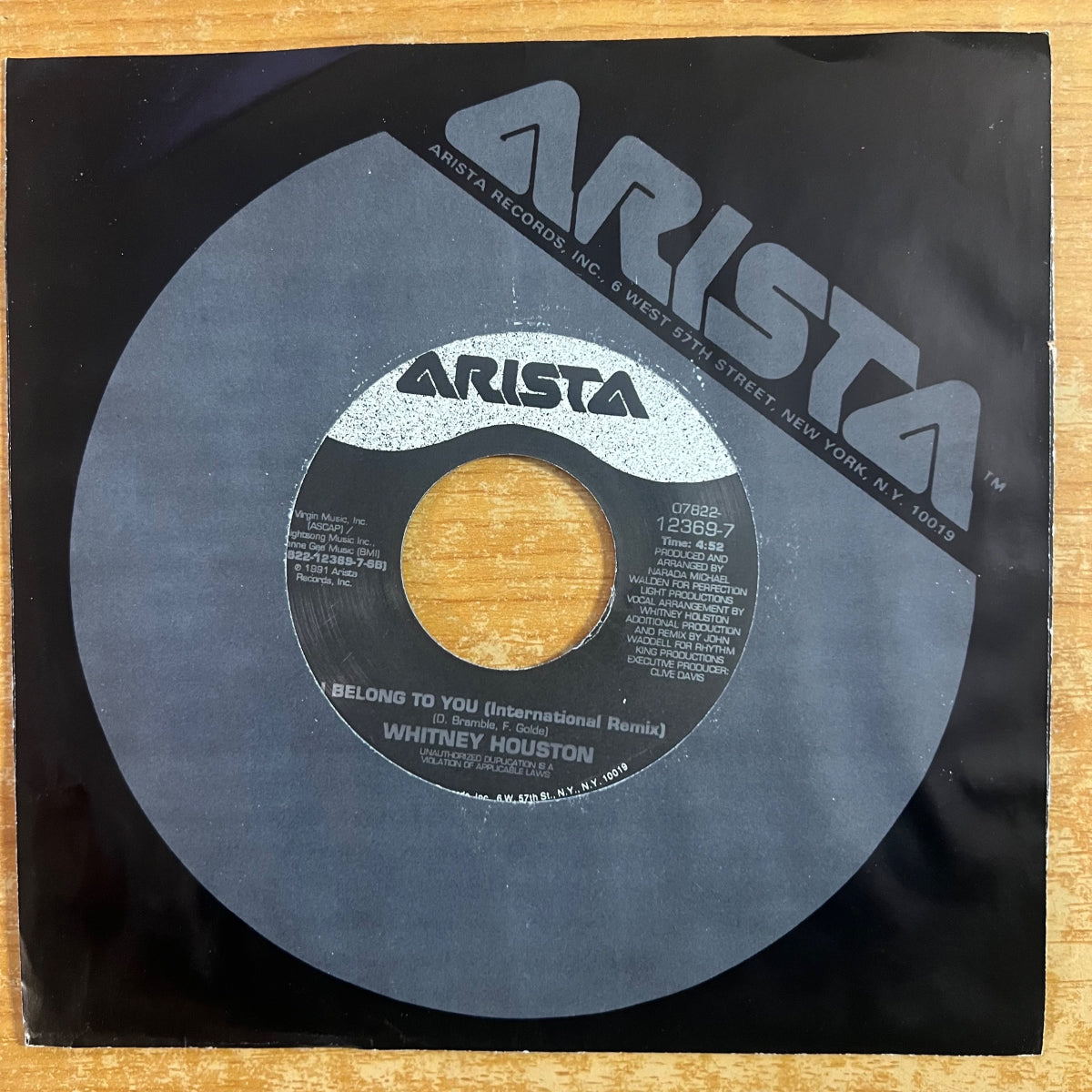 Whitney Houston - I Belong To You / 1ère presse US 1991 - (M-/VG++)