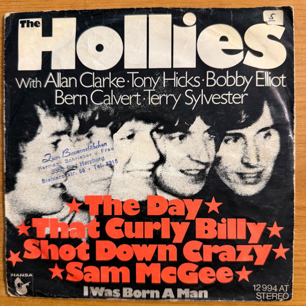 Hollies - The Day That Curly Billy Shot... / 1. D-Press. 1973 - (VG++/VG)