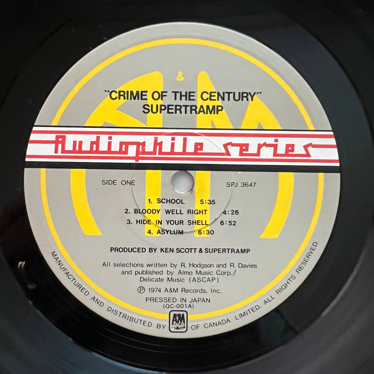 Supertramp - Crime Of The Century / Kanada-Press. 1978 - Audiophile Edition - (M-/VG++)