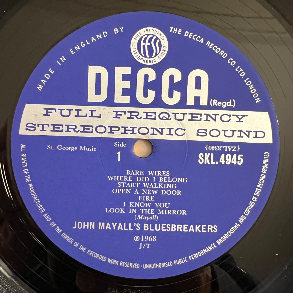 John Mayall's Bluesbreakers - Bare Wires / 1. UK-Press. 1969