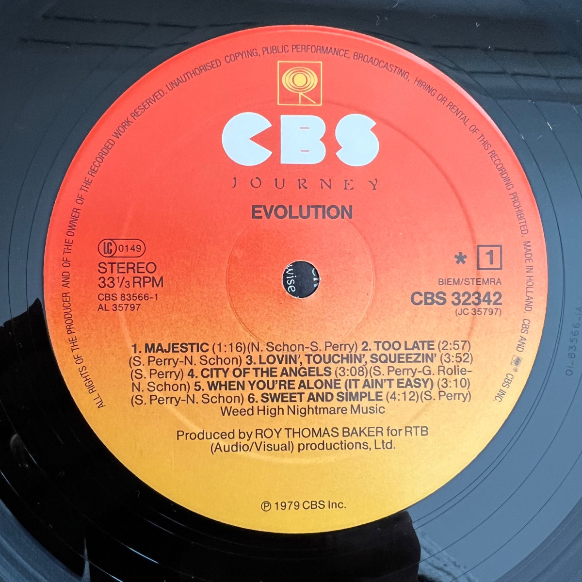 Journey - Evolution / 1. NL-Press. 1979 - (M-/VG++)